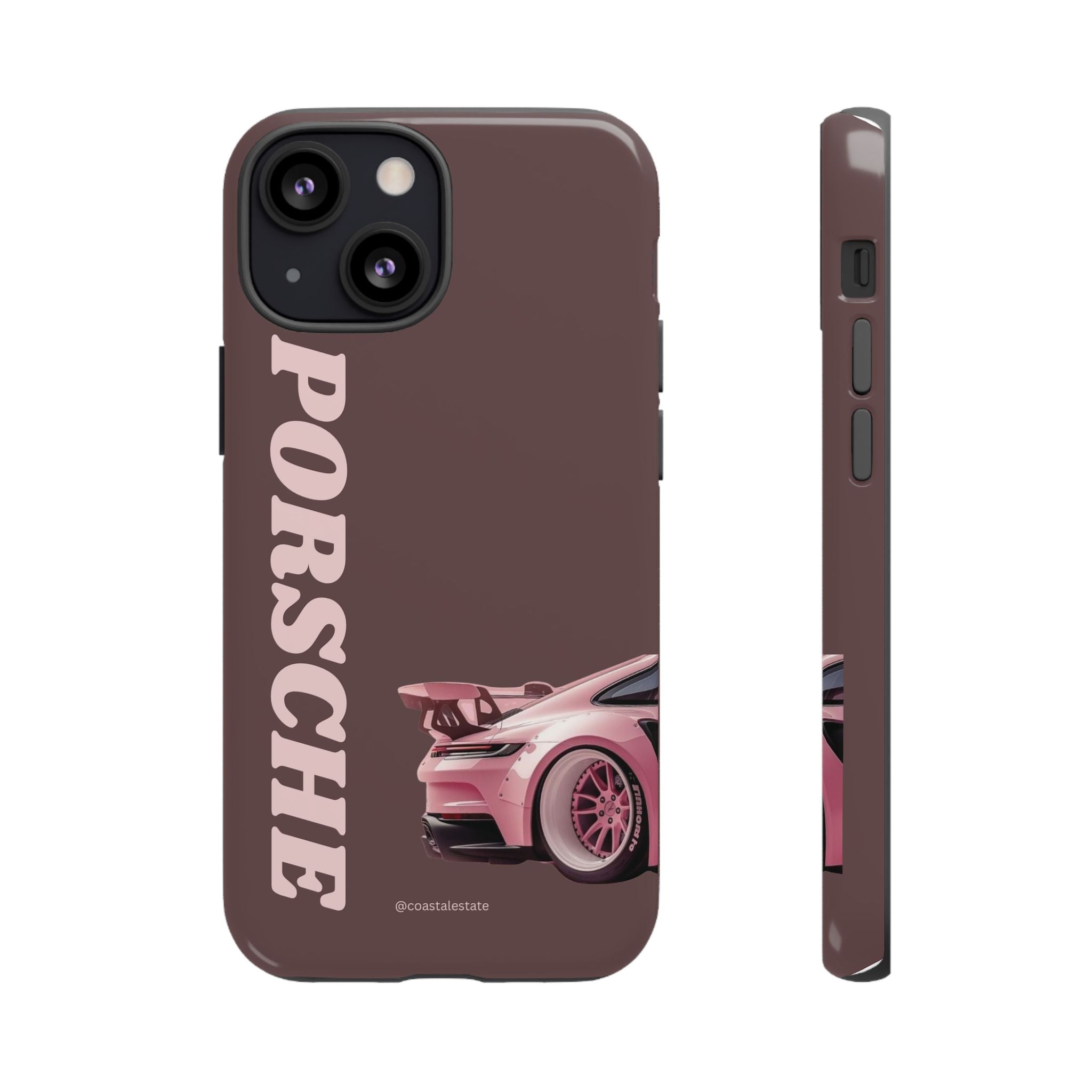 Pink Porsche Illustration Phone Case | iPhone Samsung