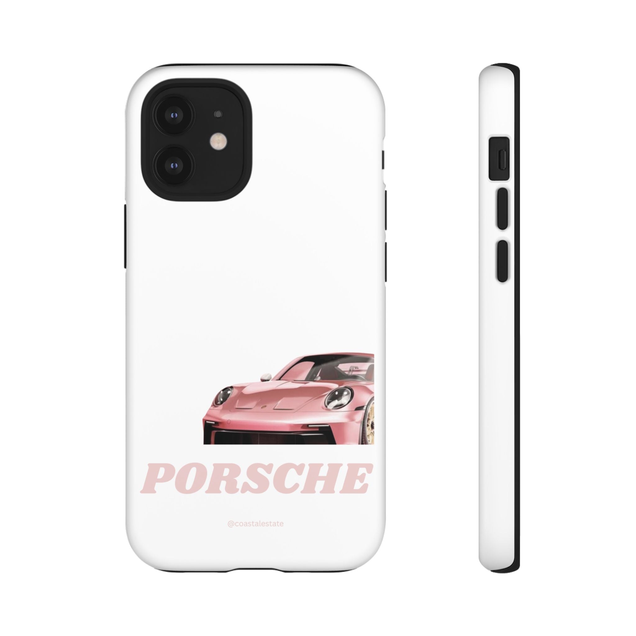 Porsche Pink Sports Car Phone Case - Stylish Automotive iPhone Cover