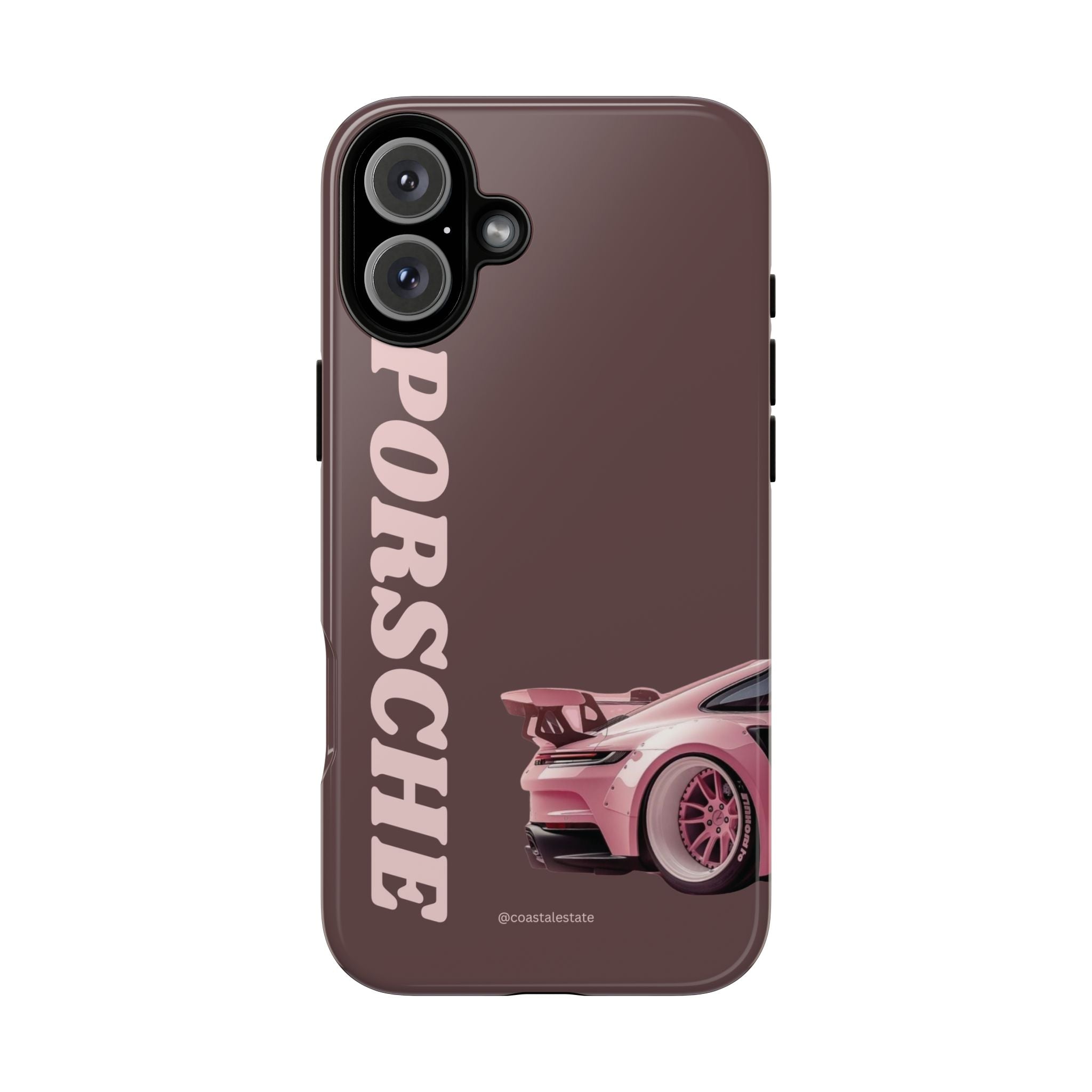 Pink Porsche Illustration Phone Case | iPhone Samsung