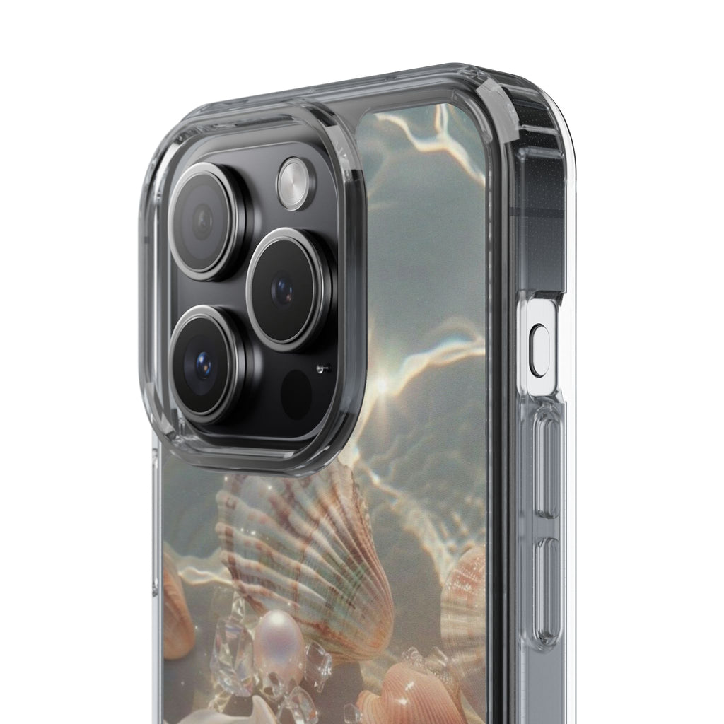 Seashell Pearl Clear Phone Case