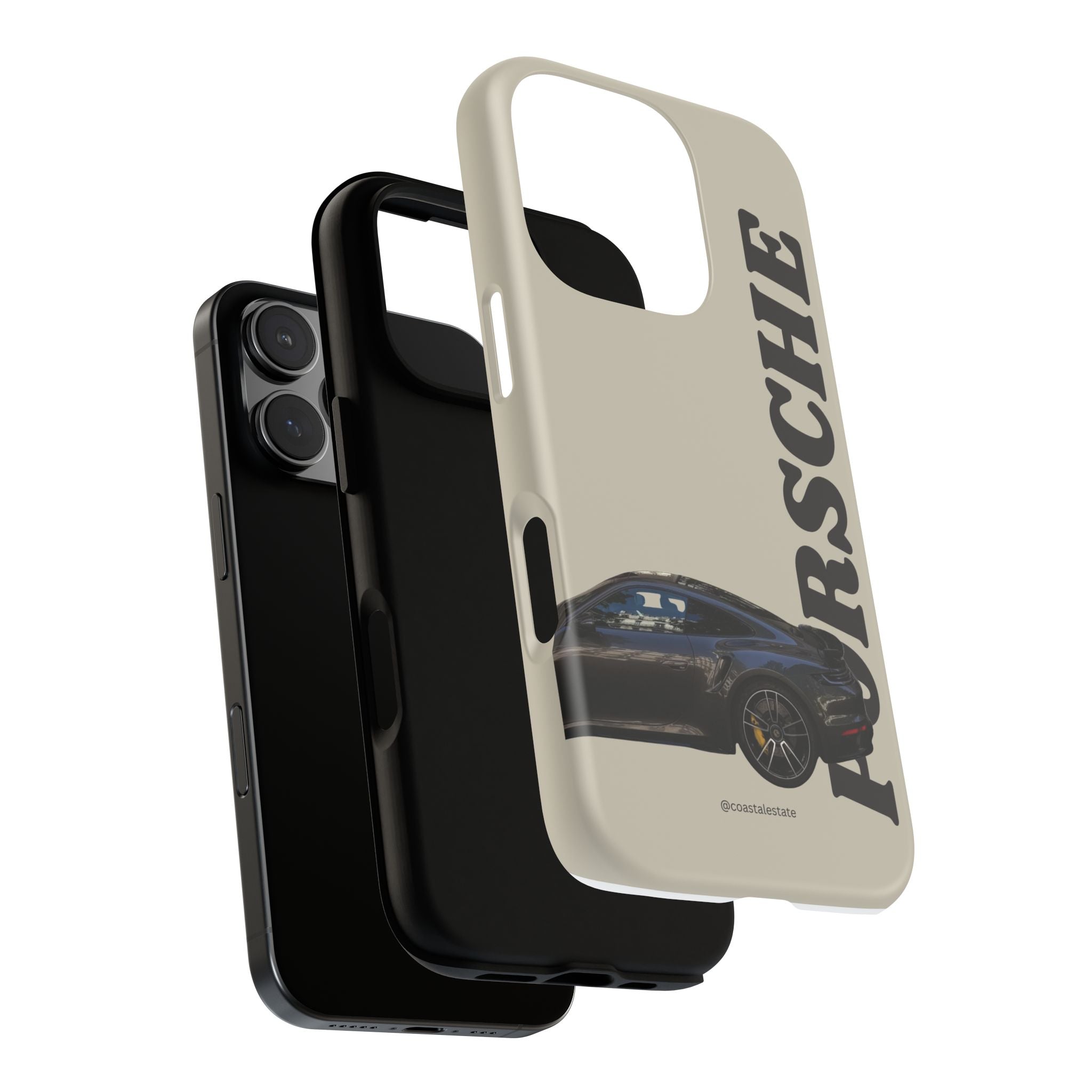 Black Porsche Side Profile Phone Case | Tough Protective Phone Case