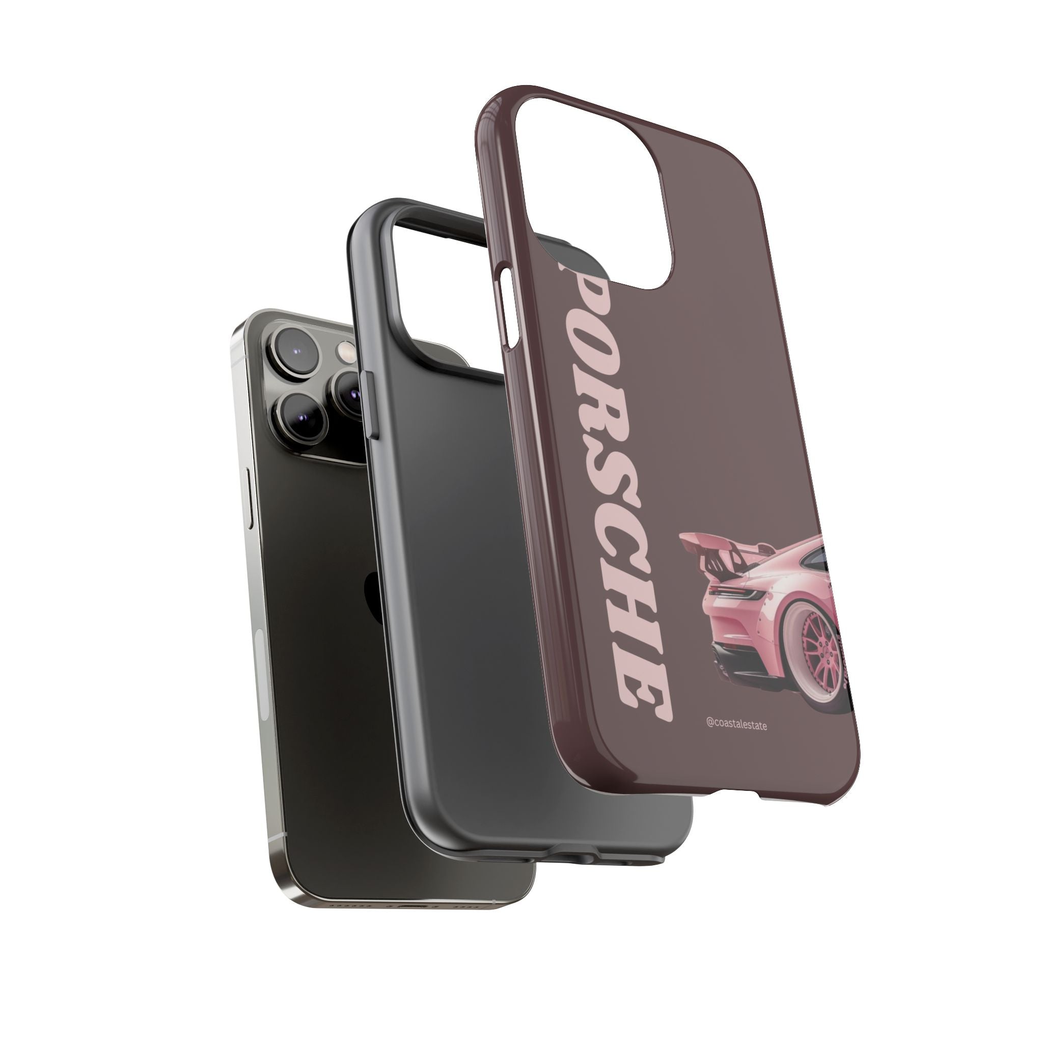 Pink Porsche Illustration Phone Case | iPhone Samsung
