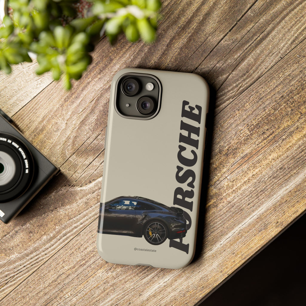Black Porsche Side Profile Phone Case | Tough Protective Phone Case