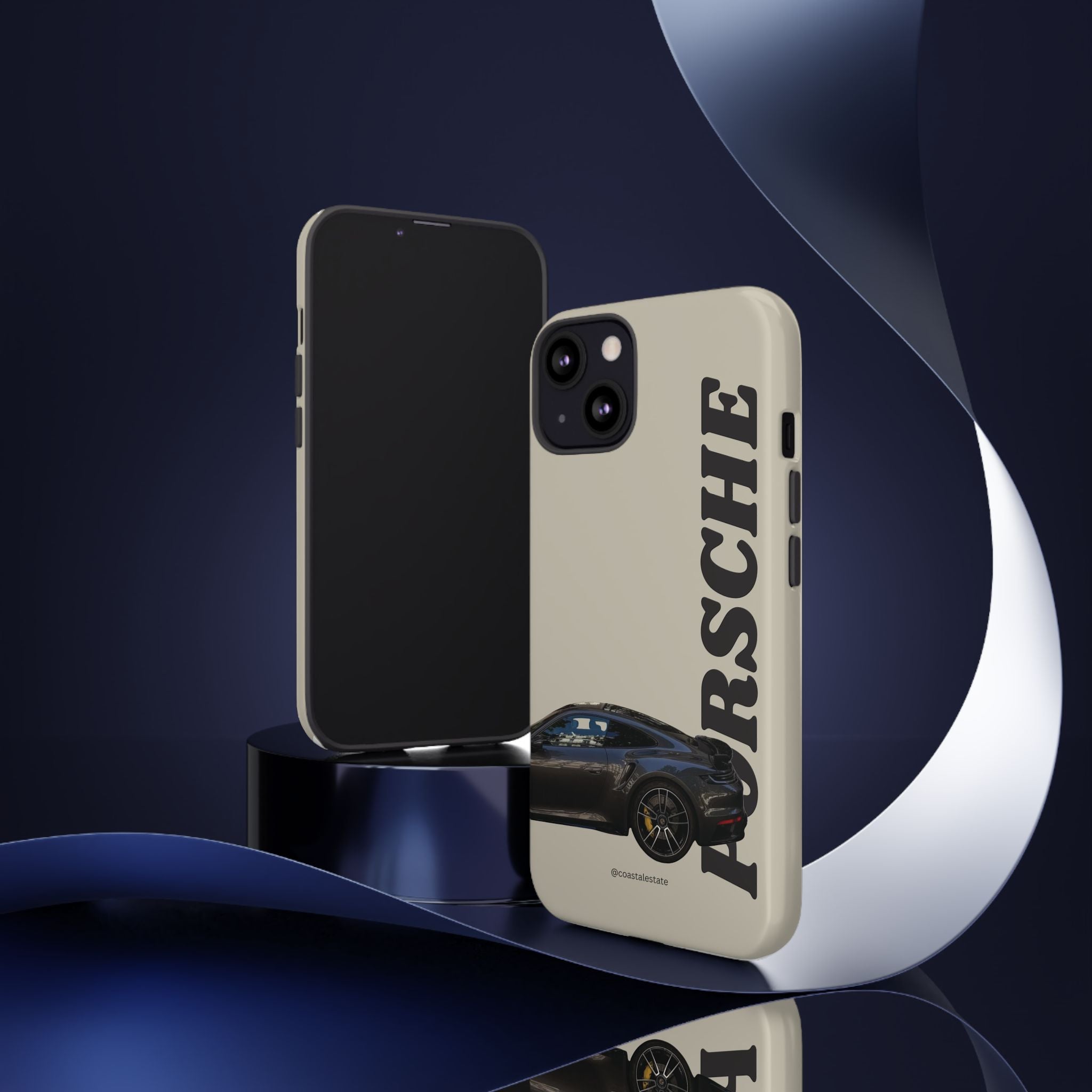 Black Porsche Side Profile Phone Case | Tough Protective Phone Case