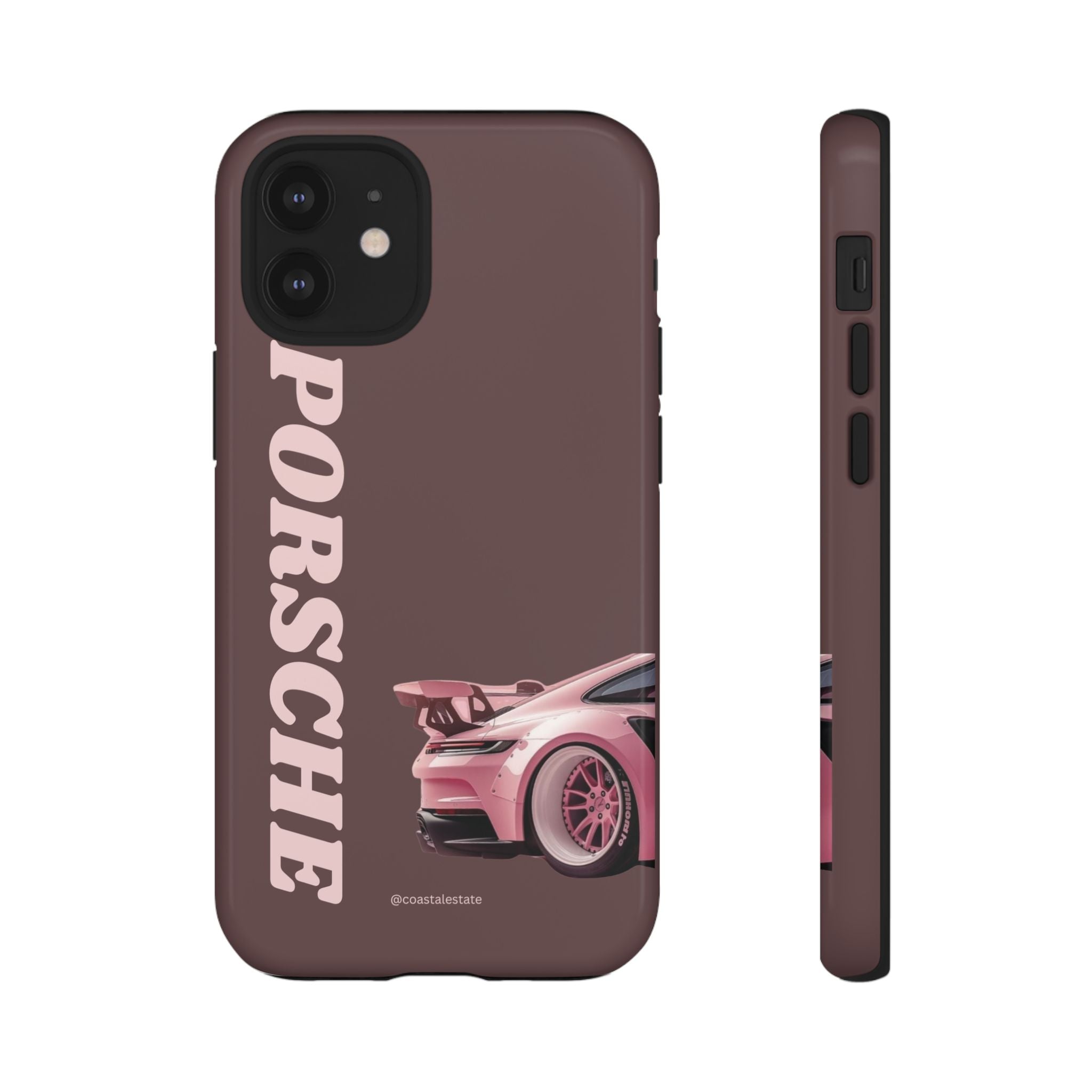 Pink Porsche Illustration Phone Case | iPhone Samsung